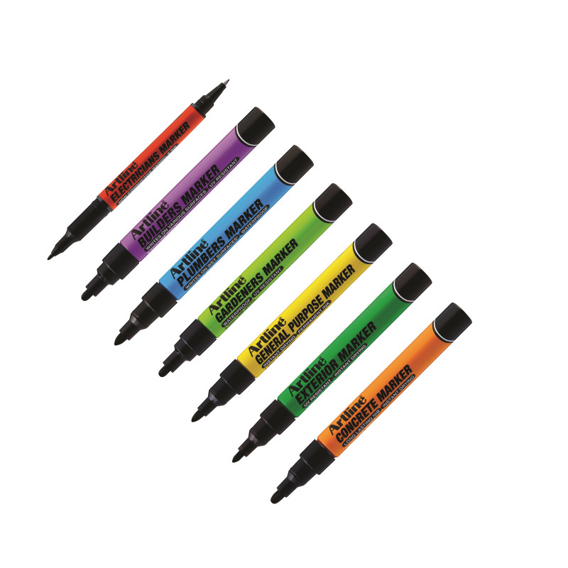 Artline Putkikynä Musta 1,5mm - merkintätussi märille pinnoille