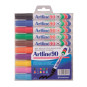 Huopakynäsarja 10 väriä Artline 90 - leveä, edullinen permanent marker