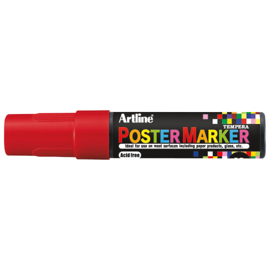 Poster Marker 12mm Punainen Artline EPP-12 - mainostussi somistukseen ja mainontaan