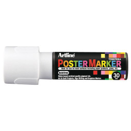 Poster Marker 30mm Valkoinen Artline EPP-30 - mainostussi somistukseen ja mainontaan