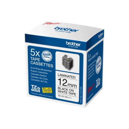 Brother TZe-231 12mm Musta/Valkoinen 5kpl Multipack