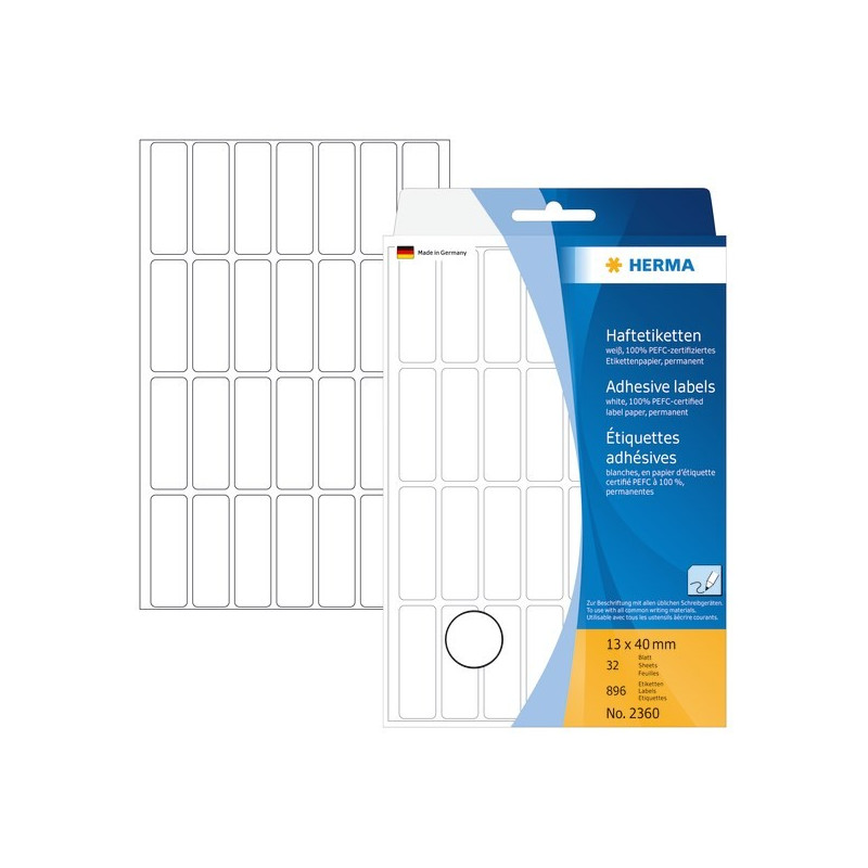 Herma 2360 tarra 13x40 mm 28-jakoinen