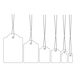 Kartonkilappu 25x38 narulla /1000kpl (ltk) Herma 6925