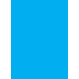 Kartonki 50x70 Kirkas sininen /10kpl (pkt) - myymälämainontaan ja askarteluun