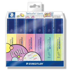 Korostuskynäsarja 6 väriä Textsurfer by Staedtler