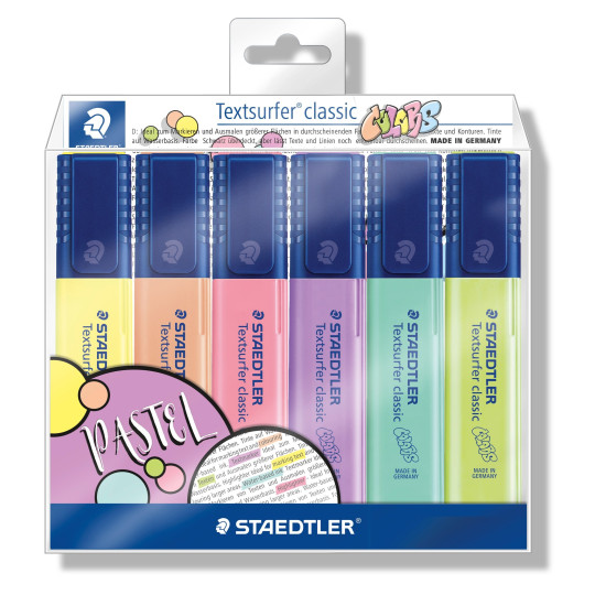 Korostuskynäsarja 6 väriä Textsurfer by Staedtler