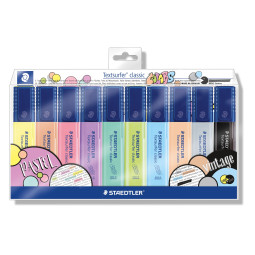 Korostuskynäsarja 10 väriä Textsurfer by Staedtler