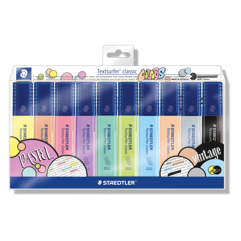 Korostuskynäsarja 10 väriä Textsurfer by Staedtler