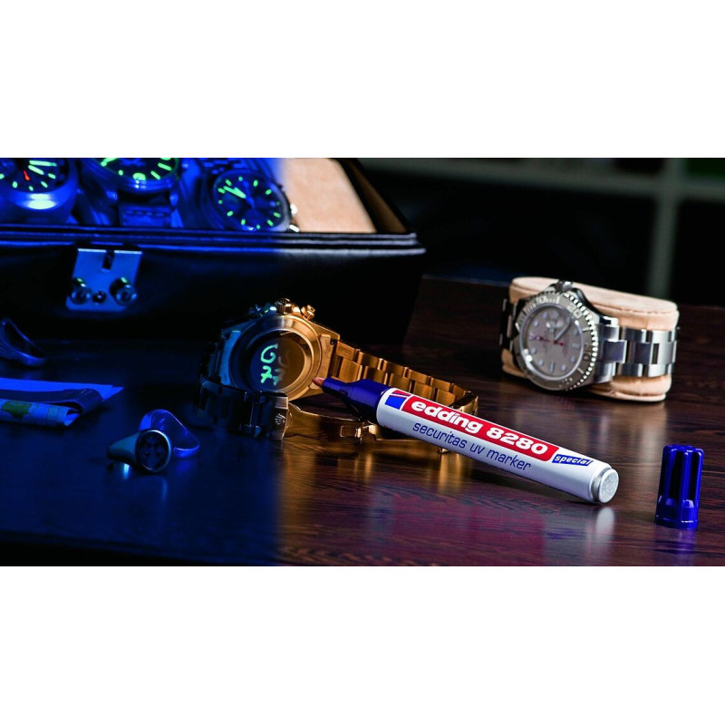 UV-huopakynä Edding 8280 tuotteiden turvamerkintään