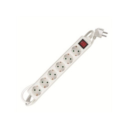 Jatkojohto 6-osainen 3M kytkimellä maadoitettu