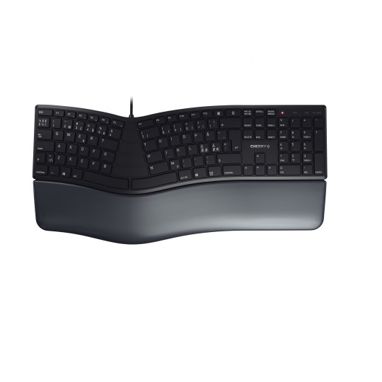Cherry KC-4500 - ergonominen näppäimistö leveällä rannetuella ja erikoismuotoilulla