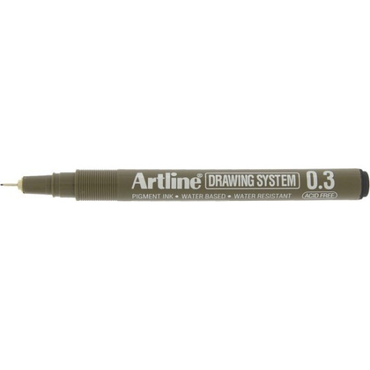 Tekninen piirustuskynä 0,3mm Artline 233 Drawing system musta