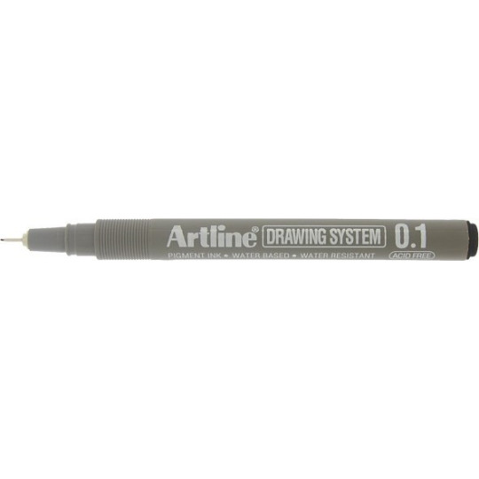 Tekninen piirustuskynä 0,1mm Artline 231 Drawing System musta