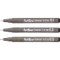 Tekninen piirustuskynäsarja Artline EK-230 Drawing System musta