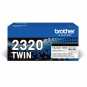 Brother TN-2320 Musta 2x2,6K Twin Pack Laserkasetti
