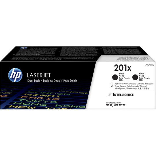 HP 201X Dualpack Musta 2x2,8K Laserkasetti