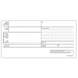 Tilisiirtolomake 2-osainen 8x4" SPY8121e