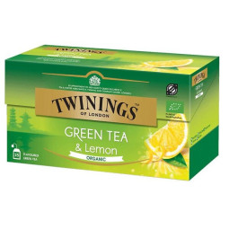 Twinings Green Tea & Lemon /25 pussia - piristävä ja luonnonmukainen vihreä tee
