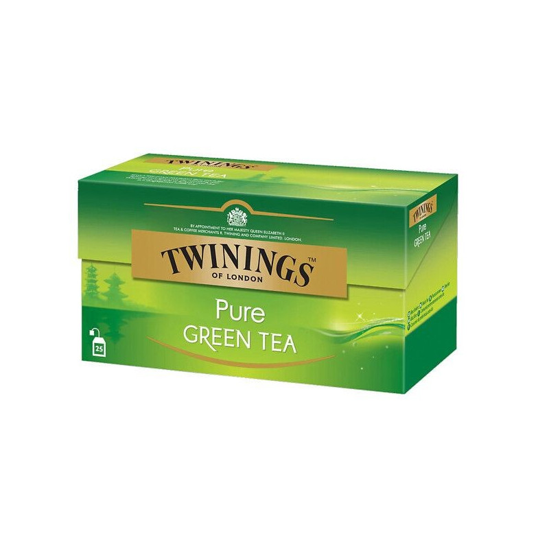 Twinings Pure Green Tea /25 pussia - puhdas maustamaton klassinen ja virkistävä vihreä tee