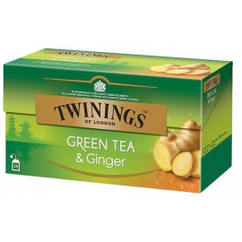 Twinings Green Tea & Ginger /25 pussia - vihreä tee ja inkivääri virkistää kehoa ja mieltä