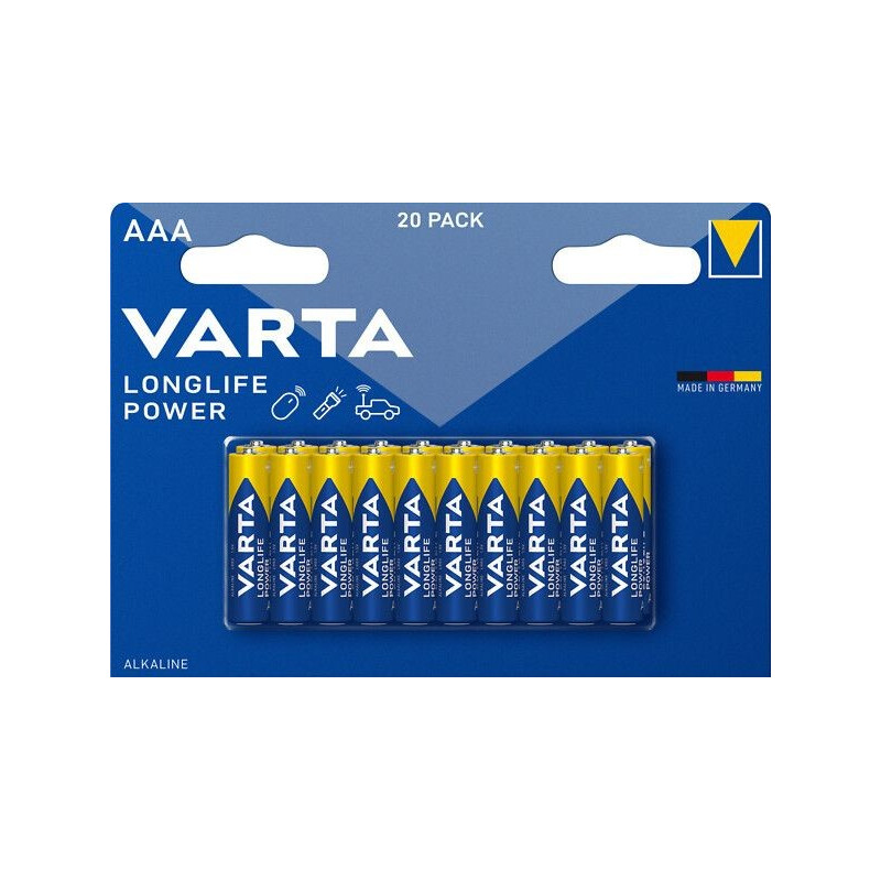 Paristo AAA LR3 /20kpl (pkt) Varta Power – tehokas paristo