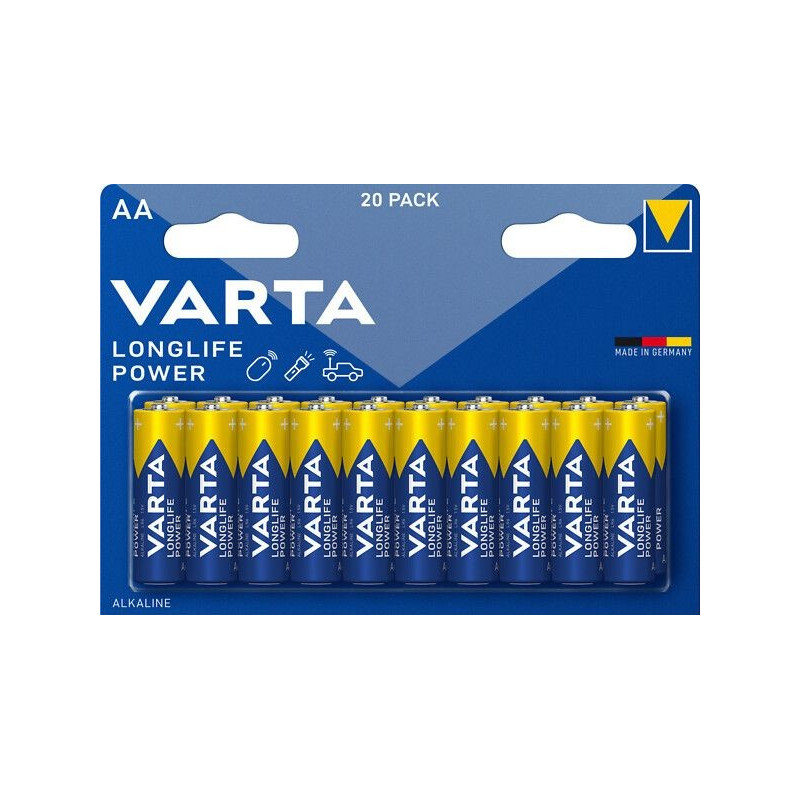 Paristo AA LR6 /20kpl (pkt) Varta Power – tehokas sormiparisto