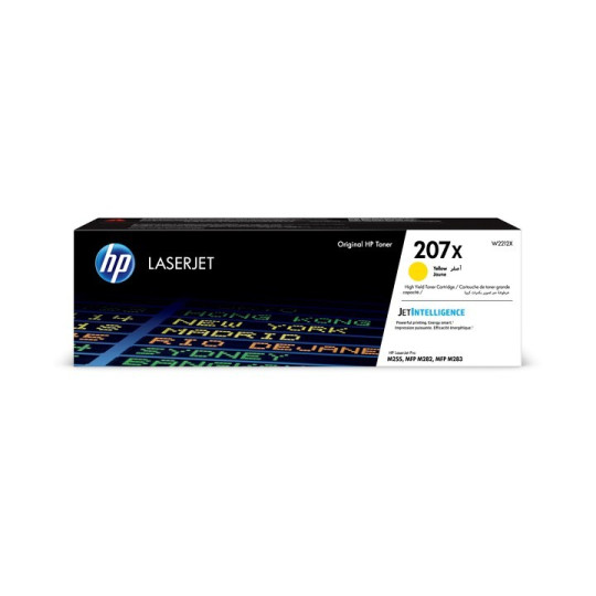 HP 207X Keltainen 2,45K Laserkasetti W2212X