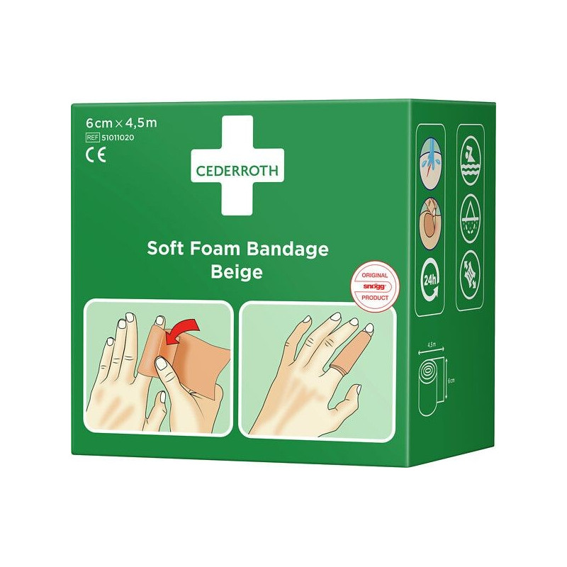 Laastari Soft Foam Beige Cederroth 51011020