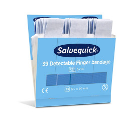 Laastari Salvequick 6796 Sininen erikoispitkä 39kpl