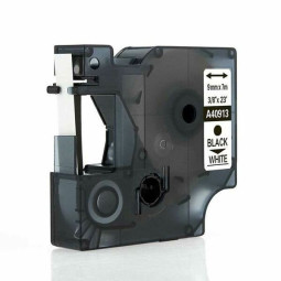 Tarrakasetti 9mm Musta/valkoinen NS 40913 - edullinen tarviketarranauha