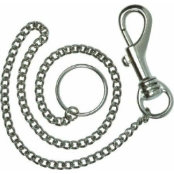 Metalliketju 40cm avainrengas + haka