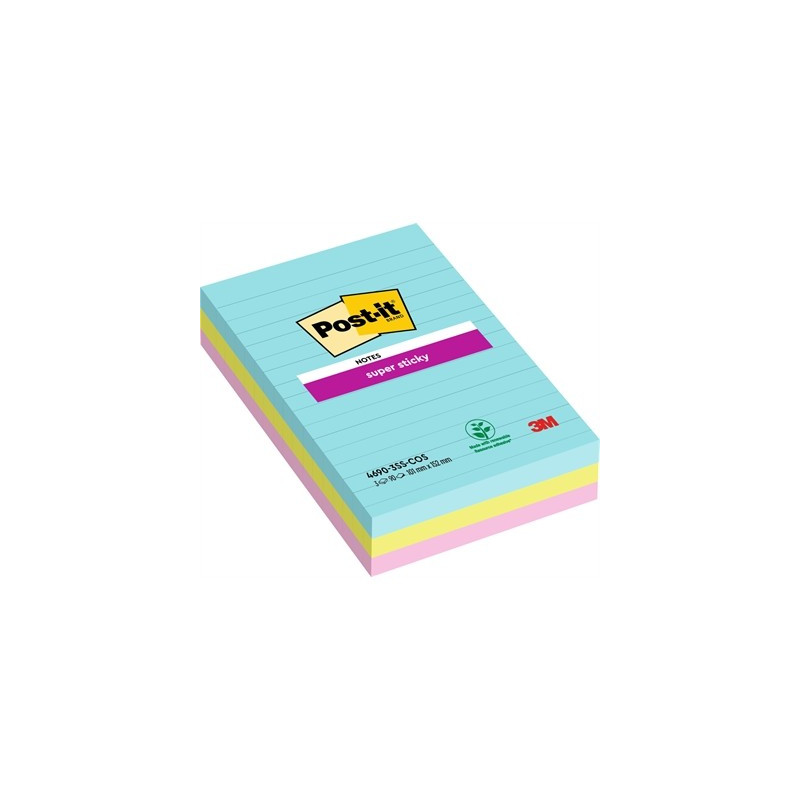 Post-It SuperSticky Cosmic 101x152 /3x90kpl