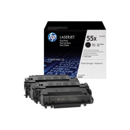 HP 55XD Musta 2x12,5K Laserkasetti Dual Pack