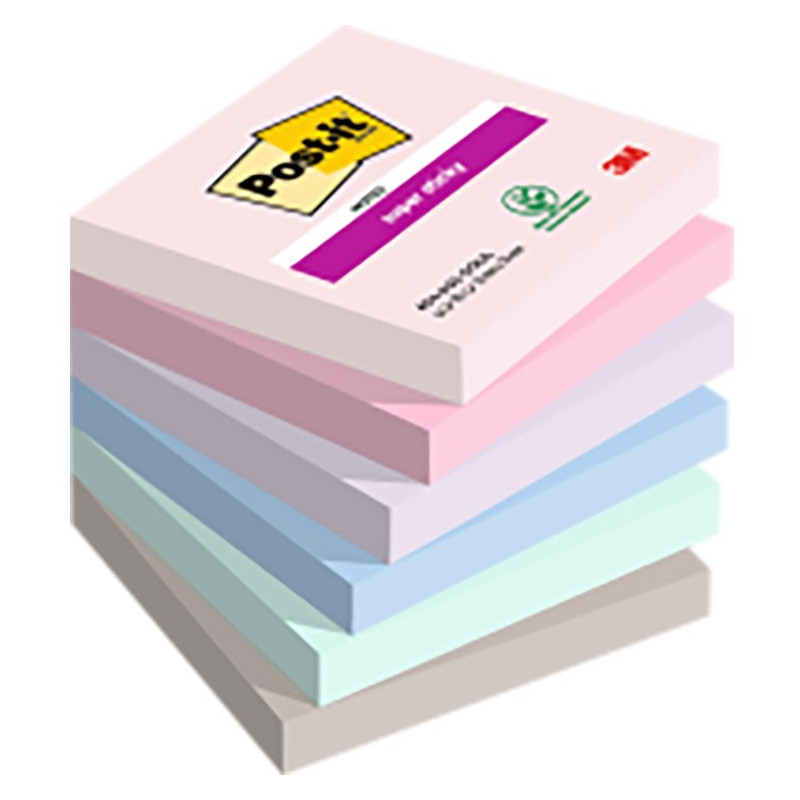 Post-It 654 76x76mm Viestilappu Soulful-värilajitelma
