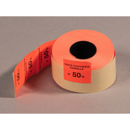 Alennusetiketti -50% Punainen 700kpl/rla