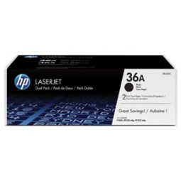 36AD Musta 2x2K Laserkasetti  (CB436AD)