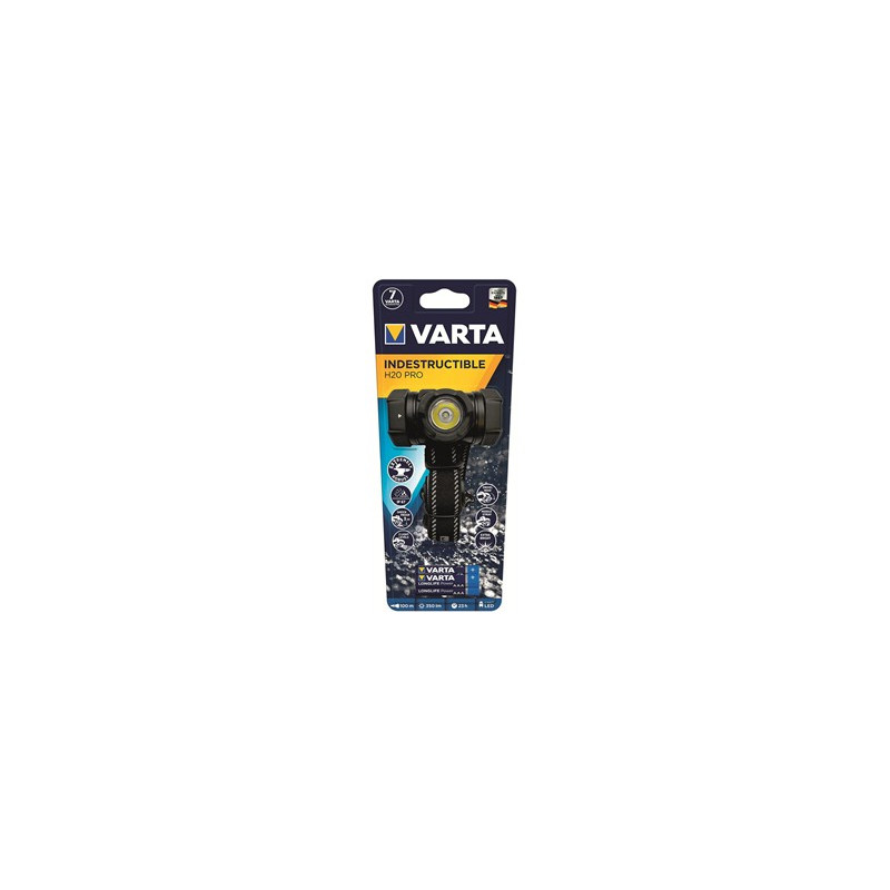 Otsalamppu Varta H20 Pro - iskun- ja vedenkestävä otsavalaisin