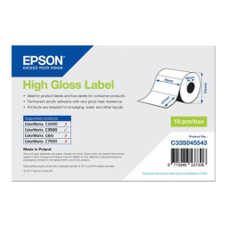 Epson High Gloss Label 76x127mm /ColorWorks *EOL*