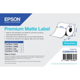 Epson PE Matte Label 102x76mm /ColorWorks