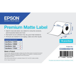 Epson PE Matte Label 102x76mm /ColorWorks