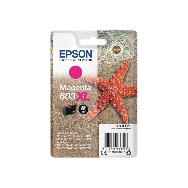 Epson 603XL Magenta Mustepatruuna