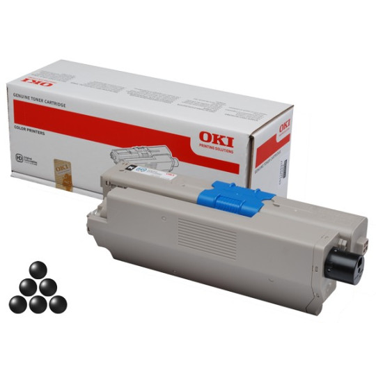 OKI C332/MC363 Musta 3,5K Laserkasetti