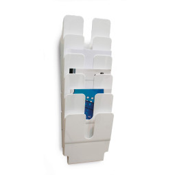 Seinäteline Durable Flexiplus pysty/valkoinen /6kpl (setti)