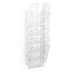 Seinäteline Durable Flexiplus pysty/kirkas /6kpl (setti)