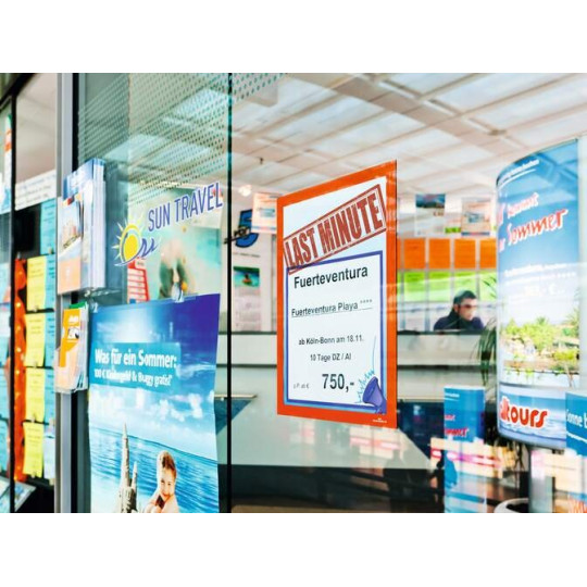 Duraframe A4 Oranssi 2kpl Tarra/magneettitasku