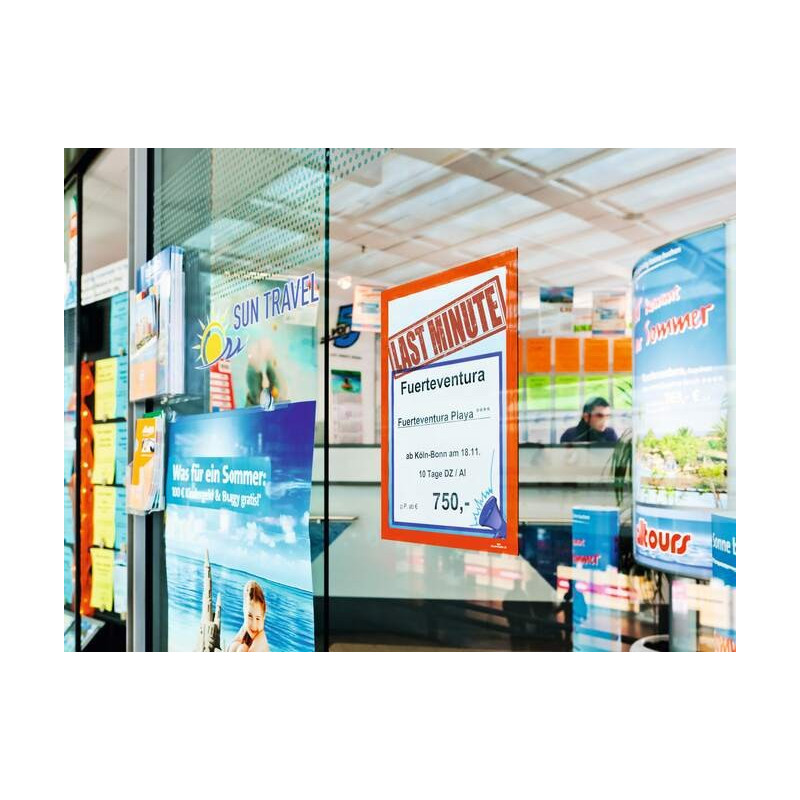 Duraframe A4 Oranssi 2kpl Tarra/magneettitasku