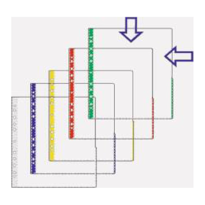 Signaalitasku MAXI Sininen /100kpl - huomiotaherättävä kansiotasku