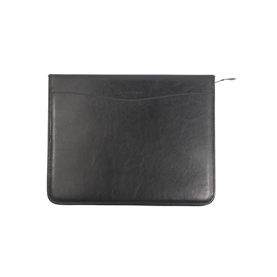 Asiakirjasalkku, musta keinonahka