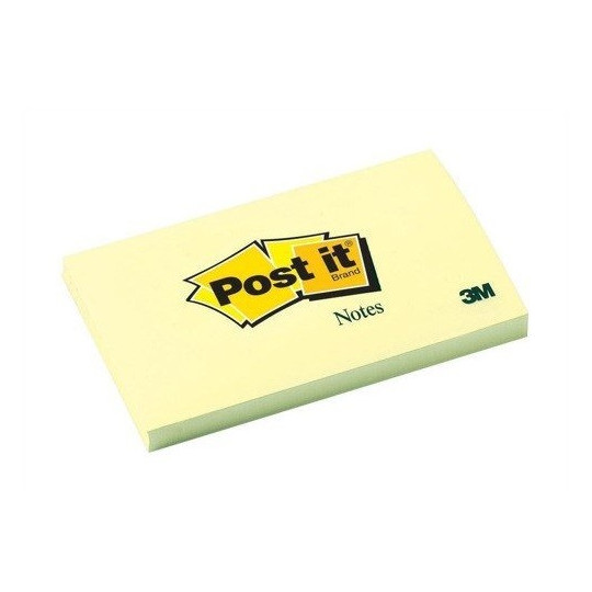 Viestilappu Post-It Kanariankeltainen 76x127mm /12x100kpl – aito ja alkuperäinen