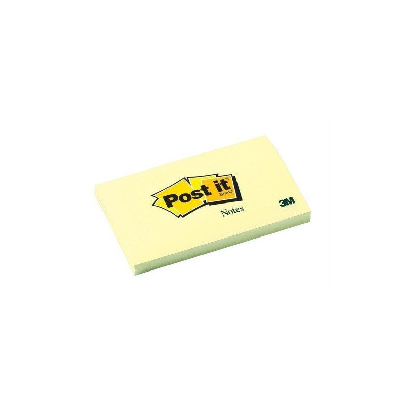 Viestilappu Post-It Kanariankeltainen 76x127mm /12x100kpl – aito ja alkuperäinen